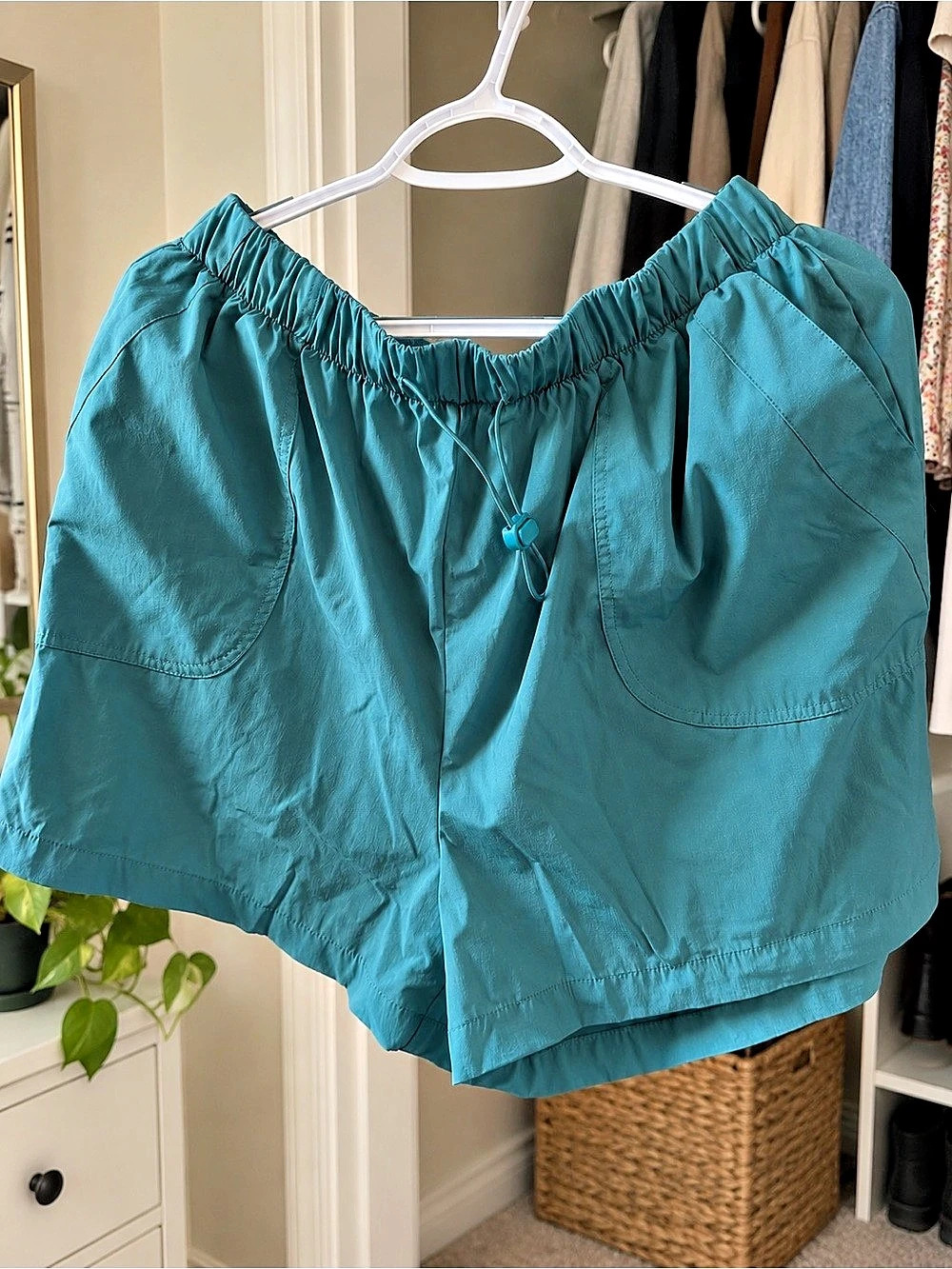 Women's Athletic Shorts in Blue Size XL